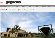 Europarque acumula prejuízos e sonha agora com os Alpes