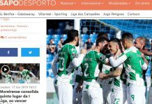 Futebol/Liga: Moreirense fica a quatro pontos do quarto lugar ao vencer Feirense