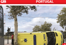 Bombeiro ferido em colisão entre carro e ambulância em Santa Maria da Feira