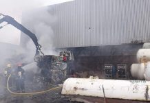 Fogo industrial em Albergaria-A-Velha confinado a parque exterior