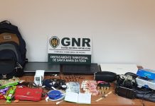 Casal detido por furto em residência, homem tentou fugir à GNR