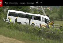 Três vítimas mortais e 5 feridos graves no acidente com autocarro na A1, zona da Mealhada
