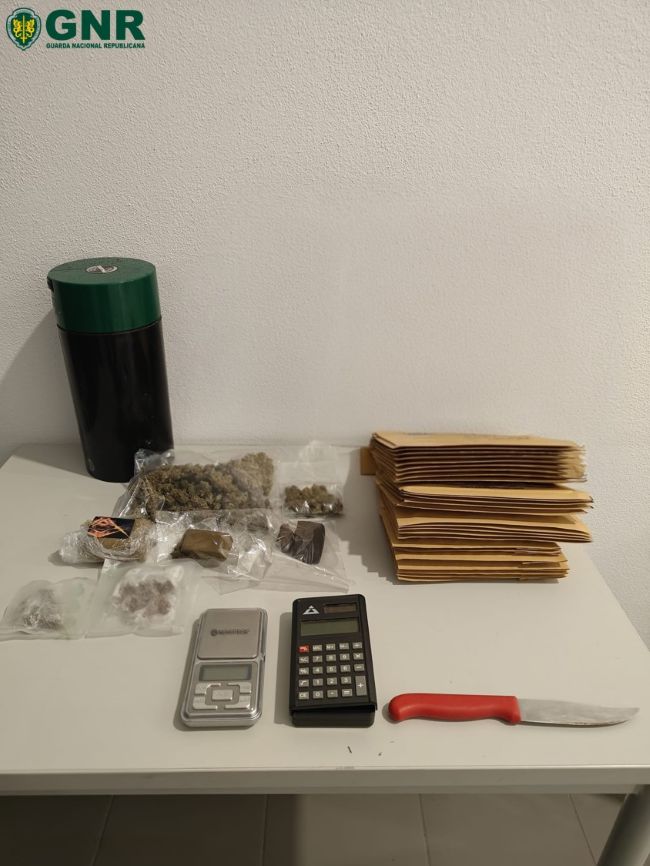 GNR Aveiro – Detido por tráfico de estupefacientes