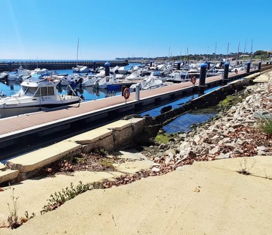 Avança a obra do muro de contenção marginal na frente urbana da Torreira