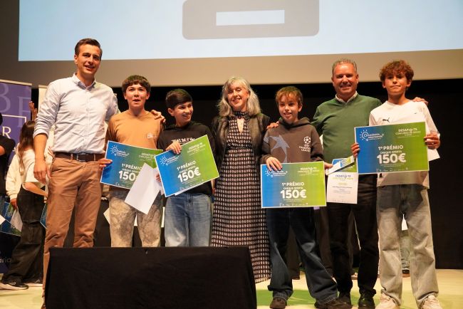 alunos do projeto vencedor