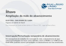 AdRA: Suspensão temporária do abastecimento em Ílhavo
