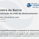AdRA: Suspensão temporária do abastecimento em Oliveira do Bairro
