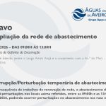 AdRA: Suspensão temporária do abastecimento em Ílhavo