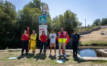 Dispositivo de salvamento aquático testado em zona de recreio e lazer na Serra da Freita