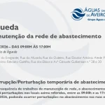 AdRA: Suspensão temporária do abastecimento em Águeda