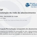 AdRA: Suspensão temporária do abastecimento em Ovar