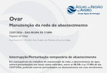 AdRA: Suspensão temporária do abastecimento em Ovar