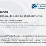 AdRA: Suspensão temporária do abastecimento em Águeda