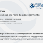 AdRA: Suspensão temporária do abastecimento em Ílhavo