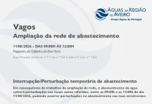 AdRA: Suspensão temporária do abastecimento em Vagos