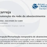 AdRA: Suspensão temporária do abastecimento em Avanca, Estarreja