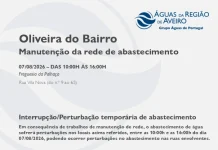 AdRA: Suspensão temporária do abastecimento em Oliveira do Bairro