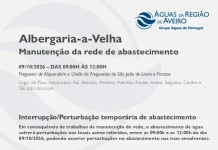AdRA: Suspensão temporária do abastecimento em Albergaria-A-Velha