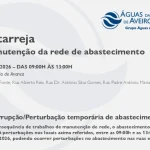 AdRA: Suspensão temporária do abastecimento em Estarreja