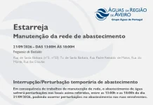 AdRA: Suspensão temporária do abastecimento em Estarreja