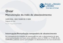 AdRA: Suspensão temporária do abastecimento em Ovar