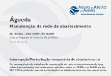 AdRA: Suspensão temporária do abastecimento em Águeda