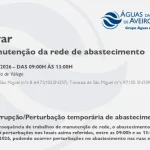 AdRA: Suspensão temporária do abastecimento em Ovar